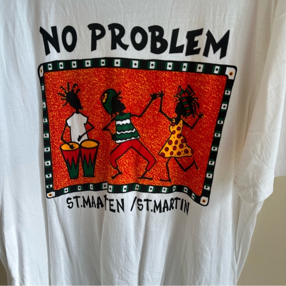 Vintage 90’s ST.MAARTEN /ST.MARTIN Reggae Shirt XL - Picture 2 of 5